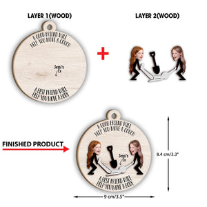 Move The Body - Personalized Bestie 2 Layered Piece Ornament
