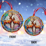 God Blessed The Broken Road - Personalized Hunting Ornament