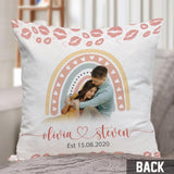 Wedding Anniversary/ Newlywed/ Engagement Gift - Personalized Couple Throw Pillow