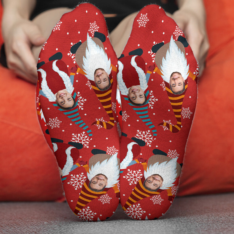 Merry Christmas - Personalized Couple Socks