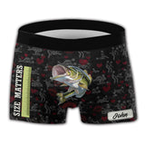 Size Matter - Personalized Fishing Men Boxer Briefs