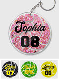 Volleyball Team - Personalized Volleyball Transparent Keychain