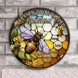 Blessed To Be Called Grandma/ Nana/ Mimi... - Personalized Grandma Round Wood Sign