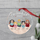 My Grandkids - Personalized Grandma Transparent Ornament