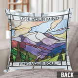 Lose Your Mind - Hiking Throw Pillow