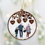 Grandkids 2023 - Personalized Grandma Transparent Ornament