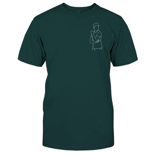 Custom Line Art - Personalized Son Embroidered T-shirt