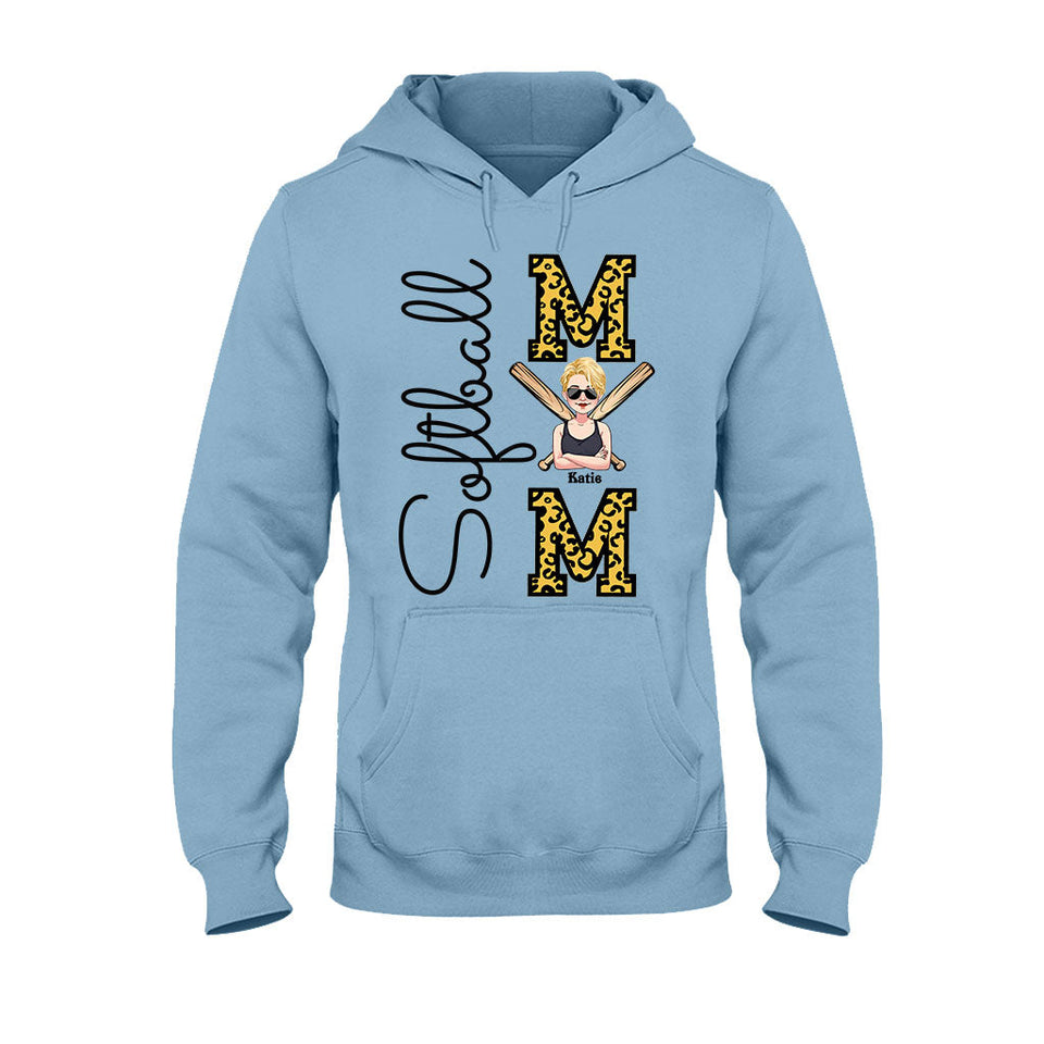 Softball Mom - Personalized Softball T-shirt and Hoodie