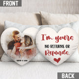 You & Me - Personalized Couple Shaped Pillow
