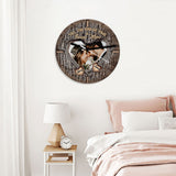 Till The End Of Time & Forever More - Personalized Husband And Wife Wall Clock