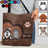 Dog Cat Personalized Cap - Gift for dog lovers, dog lover, cat lover - Personalized Tote Bag