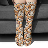 Customizable Printed Face Socks - Personalized Dog Socks