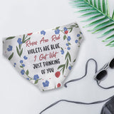 Roses Are Red Violets Are Blue - Personalized Couple Women Briefs