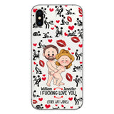 I Love You - gift for husband, wife, boyfriend, girlfriend - Personalized Clear Phone Case