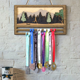 Medal Display - Personalized Running 2 Layered Wood Sign / Wood Plaque