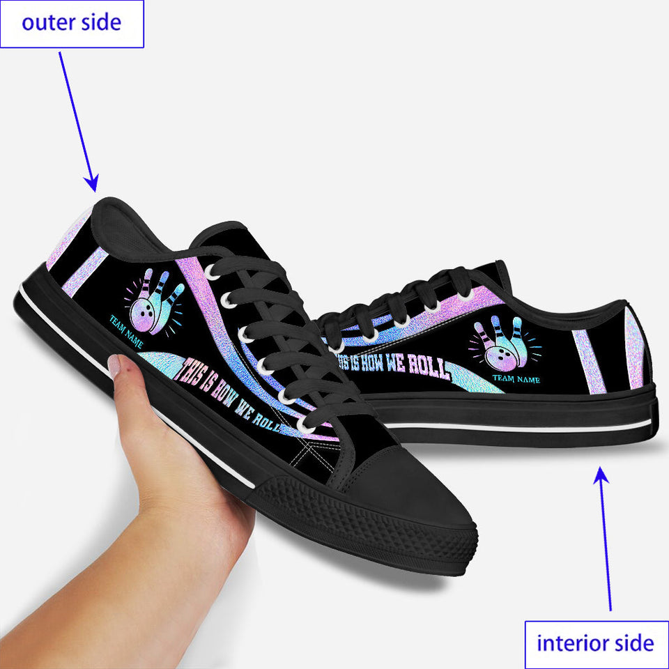 This Is How We Roll - Personalized Bowling Low Top Shoes