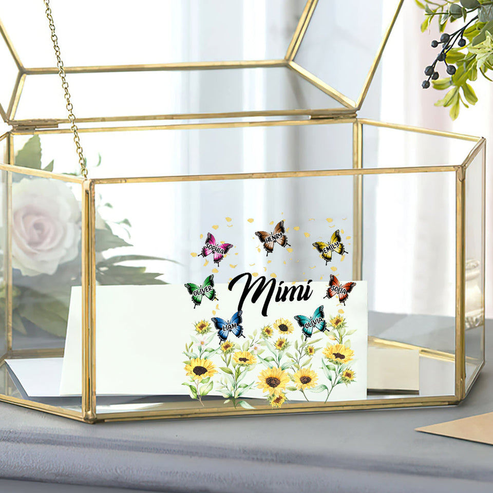 Best Grandma/Mimi/Nana Ever - Personalized Grandma Decal Full