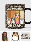 Like Mother Father Like Daughter Son Cats Dogs Pet Lover - Personalized Cat Mug