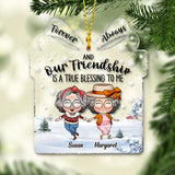 Together And Always - Gift for friend - Personalized Transparent Ornament