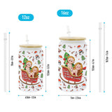 Santa Is Not The Only One Coming - Personalized Couple Can Glass
