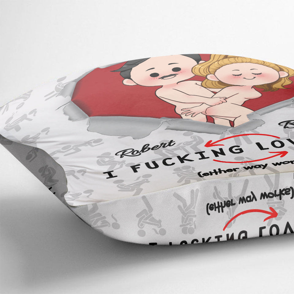 I Love You - Personalized Couple Throw Pillow