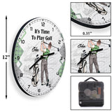 There's Always Time For Golf - Personalized Golf Wall Clock