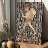 Into The Forest I Go - Personalized Hiking Canvas And Poster