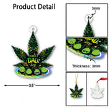 Dopest Dad Ever - Personalized Weed Ornament