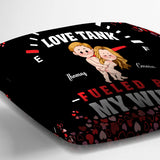 Love Tank - Personalized Husband And Wife Throw Pillow