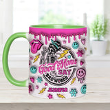 Good Moms Say Bad Words - Gift for mom - Personalized Accent Mug