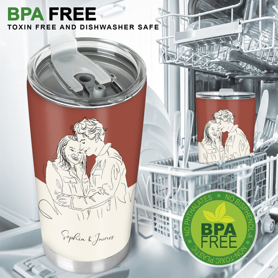I'm Yours - Personalized Couple Tumbler