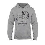 Horse And Dog - Personalized Horse T-shirt And Hoodie