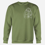 Custom Line Art - Personalized Bestie Embroidered Sweater