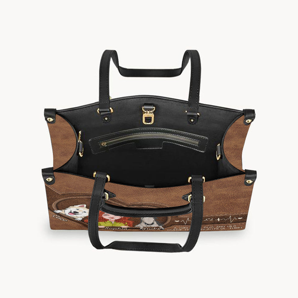 What A Beautiful Thing - Personalized Horse Leather Handbag