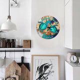 Salty Lil' Beach - Personalized Turtle Wall Clock
