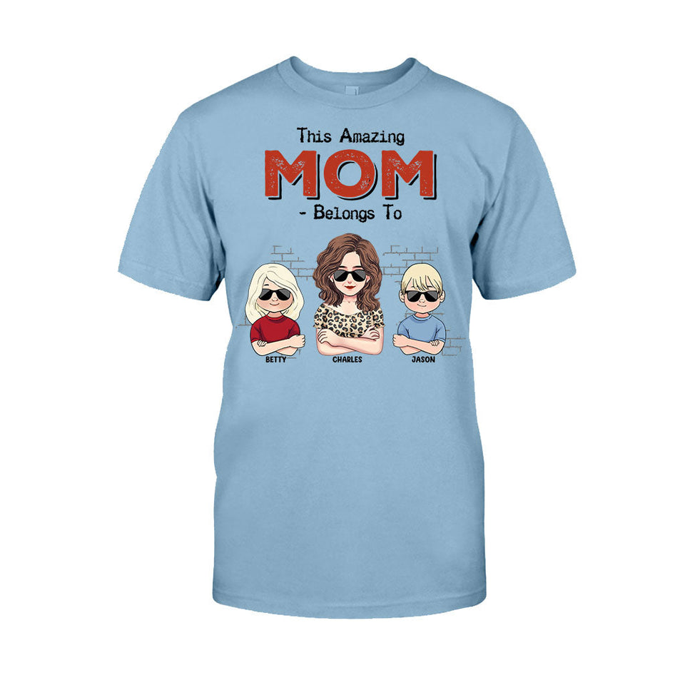 This Amazing Dad Belongs To - Gift for dad, dad, grandpa - Personalized T-shirt And Hoodie