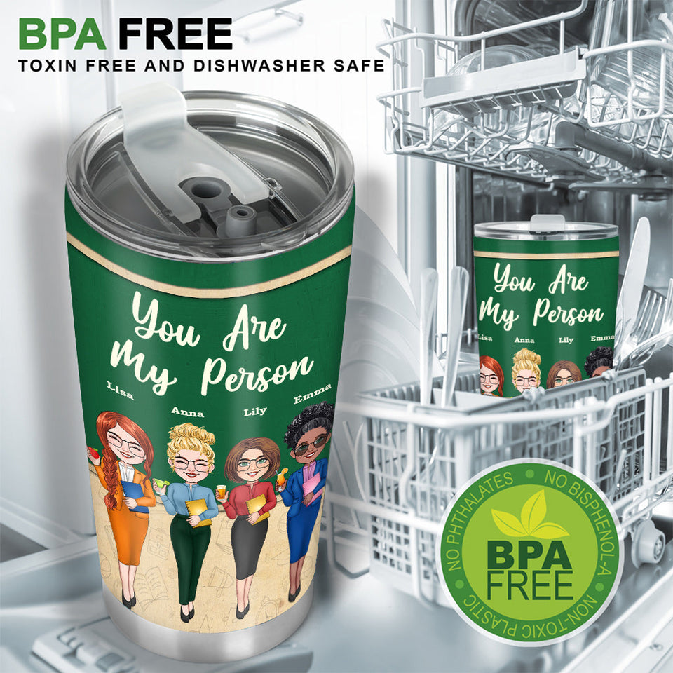 Work Made Us Colleagues - Personalized Teacher Tumbler