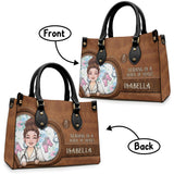 Nursing Is A Work Of Heart - Personalized Nurse Leather Handbag