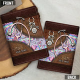 Pink Stethoscope - Personalized Nurse Passport Holder