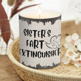 Fart Extinguisher - Gift for dad, grandma, grandpa, mom, uncle, aunt, son, daughter, brother, sister, granddaughter, grandson, husband, wife, boyfriend, girlfriend, friend - Personalized Candle With Wooden Lid