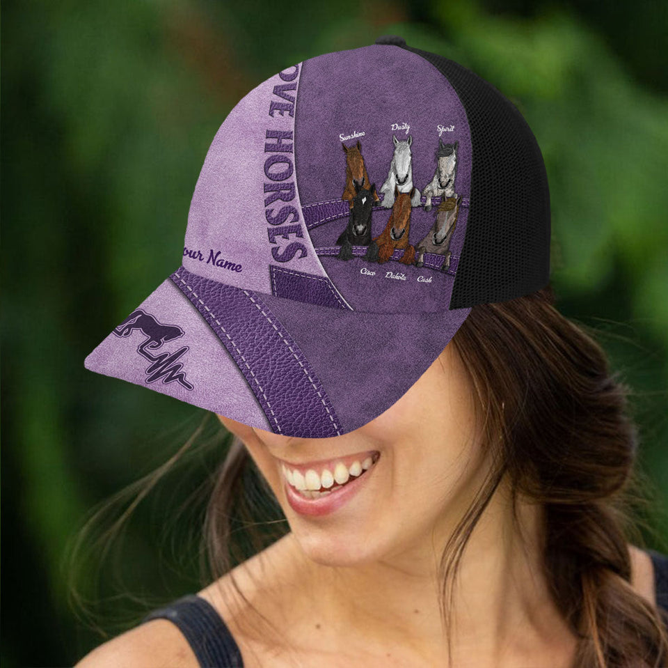 Love Horses - Personalized Horse Trucker Hat