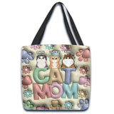 Cat Mom - Personalized Cat Tote Bag