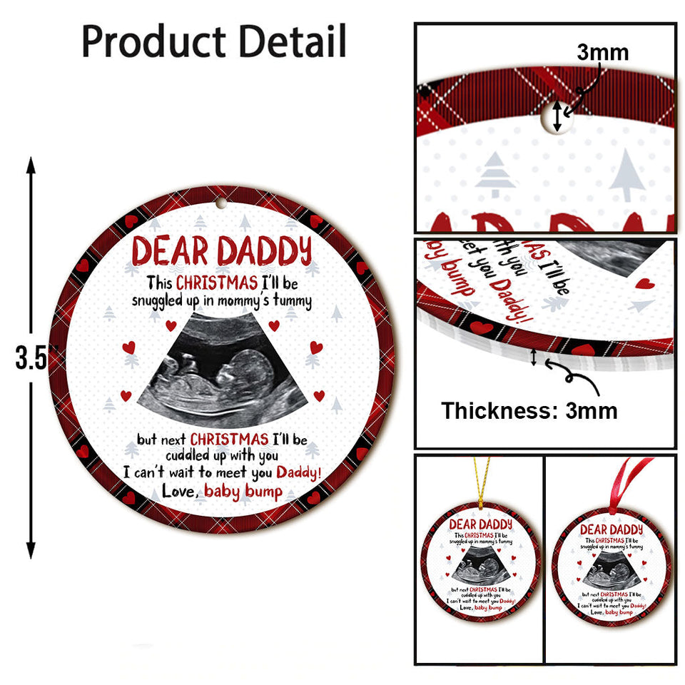 Christmas Gift For Dad To Be - Gift for new dad - Personalized Ornament