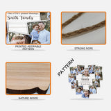 Family The People You Live For - Personalized Family Custom Shaped Wood Sign