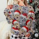 Merry Christmas - Gift for dog lovers - Personalized Ugly Sweater