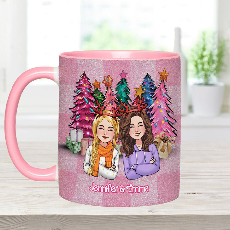 Come On Besties Let's Go Party - Personalized Bestie Accent Mug