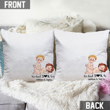 We Did It Here - Personalized Couple Throw Pillow