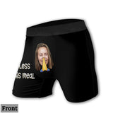 Bless This Meal - Personalized Couple Women Briefs & Men Boxer Briefs