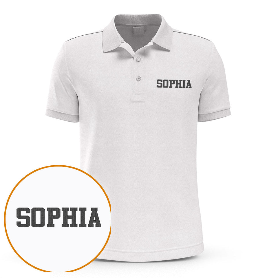 Custom Name - Personalized Aunt Embroidered Polo Shirt