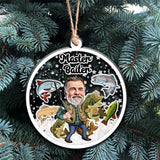 Master Baiter - Personalized Fishing 3 Layered Shaker Ornament